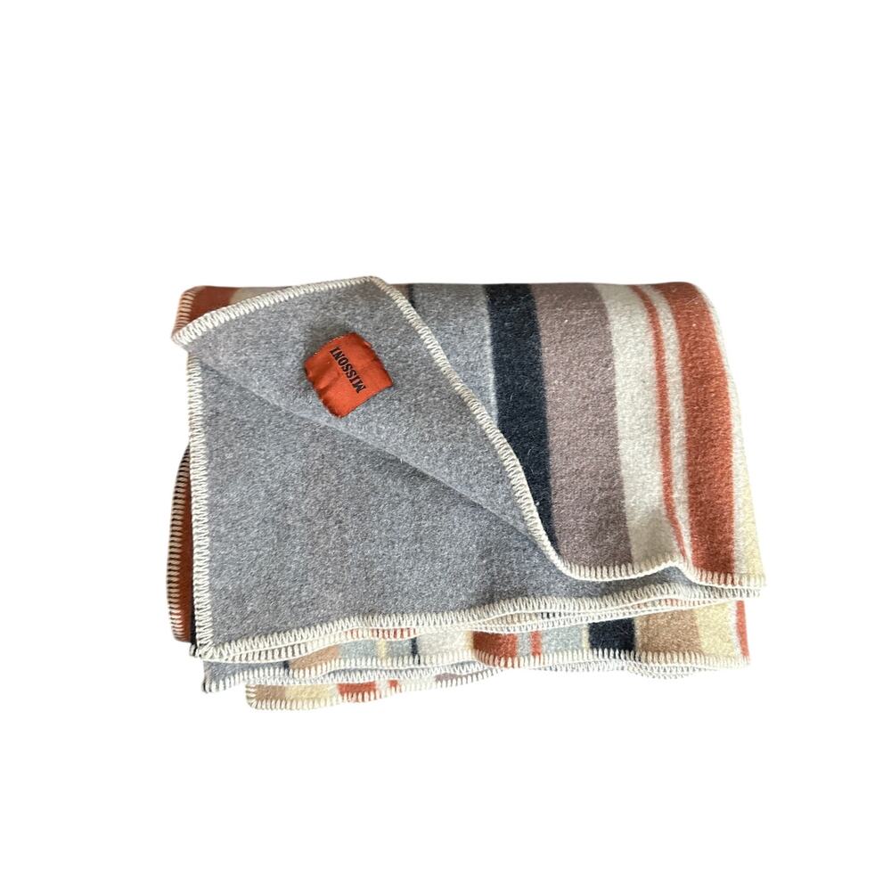 Missoni Home Throw Blanket Multicolor Whipstitched Luxury - Picture 2 of 6